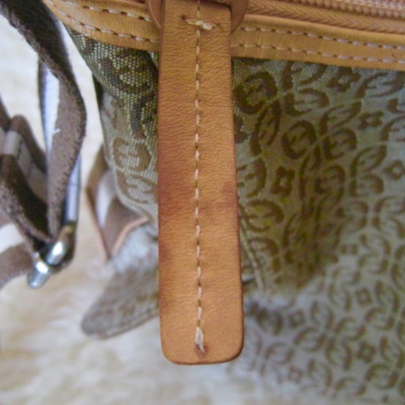 FOSSIL Monogram Canvas Shoulder Bag - Picture 8 of 9